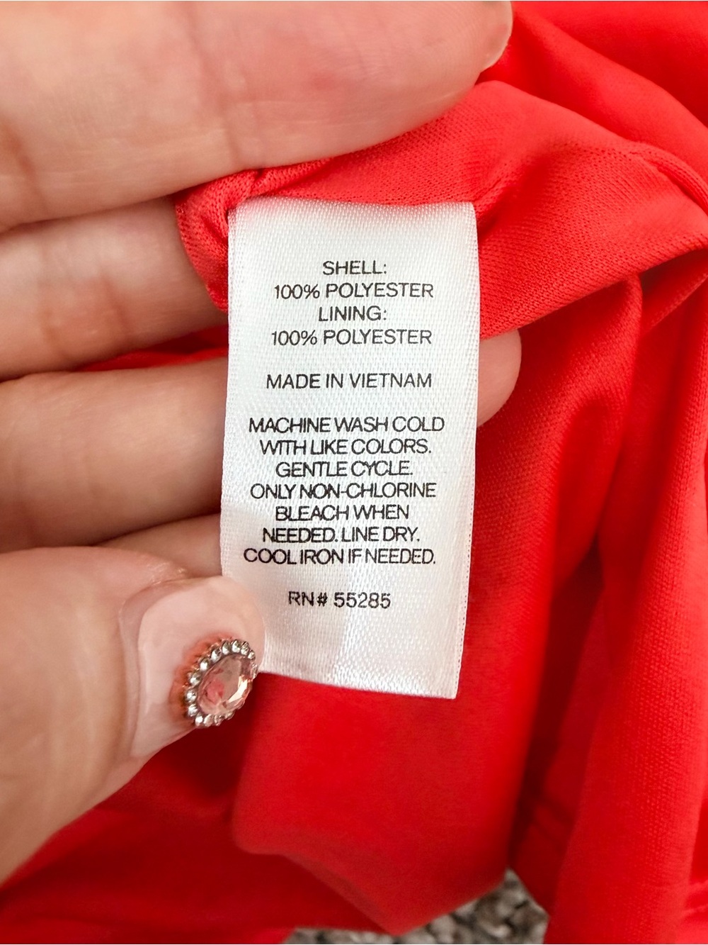 Express Halter Neck Coral Fit & Flare Dress - Picture 8 of 8